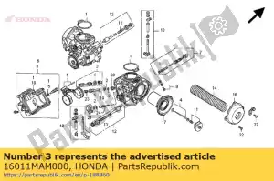 Honda 16011MAM000 jeu de soupapes, flotteur - La partie au fond