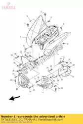 Aquí puede pedir guardabarros trasero comp. 2 de Yamaha , con el número de pieza 5YTW216B1100: