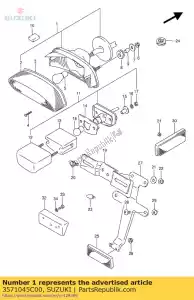 suzuki 3571045C00 lampa, rr combi - obraz 9 z 9