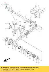 Qui puoi ordinare distanziatore, scarico da Suzuki , con numero parte 1126836F10: