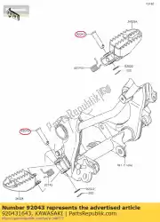 Aquí puede pedir pin, 10x37. 5 de Kawasaki , con el número de pieza 920431643: