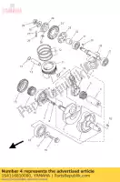 1S4116810000, Yamaha, goupille, manivelle 1 yamaha  ybr yfm 250 2007 2008 2009 2010 2011 2012 2013 2017 2018 2019 2020 2021, Nouveau