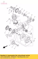 Ici, vous pouvez commander le goupille, manivelle 1 auprès de Yamaha , avec le numéro de pièce 1S4116810000: