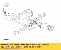 11241464039, BMW, biella - 432g pl 125 mm (fino a 01/1992) bmw  750 1000 1984 1985 1986 1987 1988 1989 1990 1991 1992 1993 1994 1995, Nuovo