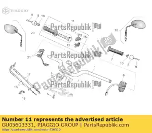 Piaggio Group GU05603331 throttle cpl. - Bottom side