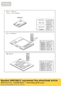 kawasaki 999761702 owner's manual,it/es/nl, ej800 - Bottom side