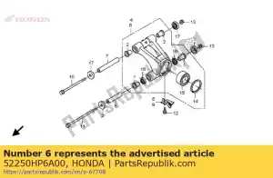 honda 52250HP6A00 knuckle assy., l. rr. - Lado inferior