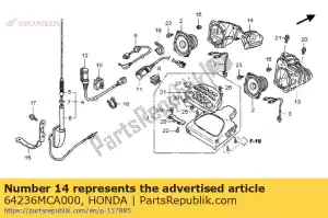 Honda 64236MCA000 caja de montaje., l. altavoz - Lado inferior