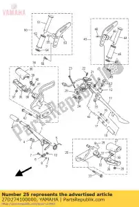 yamaha 27D274100000 zespó? podnó?ka przedniego (lewy) - Dół