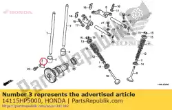 Here you can order the plate, cam fixing from Honda, with part number 14115HP5000: