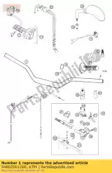 Aquí puede pedir manillar d = 28 mm bajo 03 de KTM , con el número de pieza 54802001000: