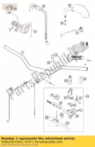 ktm 54802001000 manillar d = 28 mm bajo 03 - Lado inferior