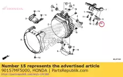 Aqui você pode pedir o parafuso, soquete, 8x20 em Honda , com o número da peça 90157MF5000: