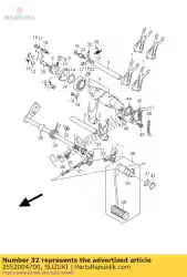 Aqui você pode pedir o braço, mudança de marcha em Suzuki , com o número da peça 2552004700: