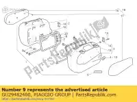 GU29482400, Piaggio Group, Tabliczka znamionowa kg 10 moto-guzzi california california classic touring california ev pi cat california ev v california jackal california stone california stone touring pi cat 1100 1994 1997 1999 2001 2003 2006, Nowy