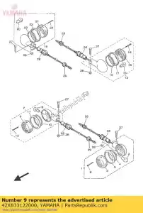 yamaha 42X833122000 lens, flitser - Onderkant