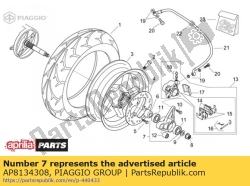 Aprilia AP8134308, Plaatje, OEM: Aprilia AP8134308