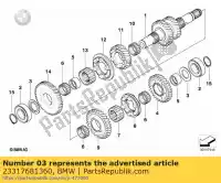 23317681360, BMW, podk?adka - 25x42x1,900 bmw  20 900 1200 2004 2005 2006 2007 2008 2009 2010, Nowy