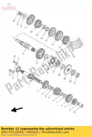 5PA174210000, Yamaha, Eixo, propulsão yamaha  yz 85 2002 2003 2004 2005 2006 2007 2008 2009 2010 2011 2012 2013 2014 2015 2016 2017 2018, Novo