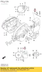 Here you can order the spacer,6. 5x9x38 from Suzuki, with part number 0918006279: