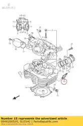 bougie, u20e van Suzuki, met onderdeel nummer 0948200529, bestel je hier online:
