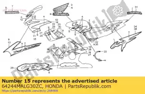 Honda 64244MALG30ZC stripe d, l. upper cowl ( - Bottom side