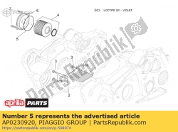 Aprilia AP0230920, Junta tórica 60x2.5, OEM: Aprilia AP0230920