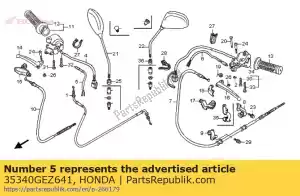 honda 35340GEZ641 switch assy., fr. fermare - Il fondo