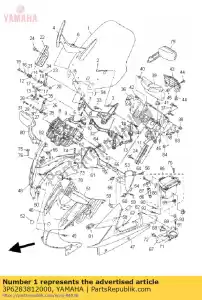 yamaha 3P6283812000 pare-brise - La partie au fond