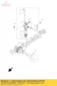 yamaha 5WWE31000000 conjunto de bomba de óleo - Lado inferior