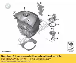 Qui puoi ordinare serbatoio del carburante - fuoco blu da BMW , con numero parte 16118529243: