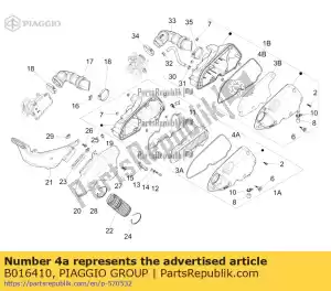 Piaggio Group B016410 gasket - Bottom side