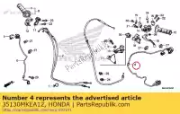 35130MKEA12, Honda, conjunto do interruptor, desligamento do motor e modo honda  450 2017, Novo