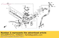 Aqui você pode pedir o comp. Mangueira, fr. Freio em Honda , com o número da peça 45126MY5731: