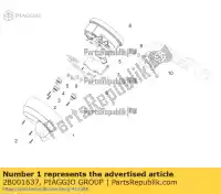 2B001637, Piaggio Group, os?ona deski rozdzielczej moto-guzzi audace audace 1400 carbon abs zgulc000 zgulc001 zgulcu00 zgulcu01 1400 2015 2016 2017 2018 2019 2020 2021, Nowy