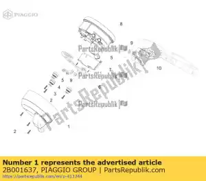 Piaggio Group 2B001637 instrumentenpaneel - Onderkant