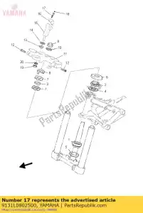 yamaha 9131L0802500 bolt.hex. socket - Onderkant