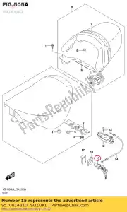 Suzuki 9570014810 ensemble de serrure, siège - La partie au fond