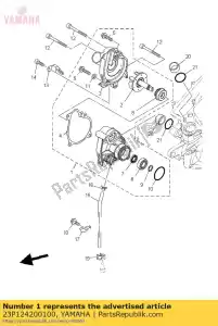 yamaha 23P124200100 water pump assy - Bottom side