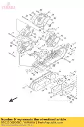 Aqui você pode pedir o parafuso, flange em Yamaha , com o número da peça 950220606000: