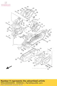 yamaha 950220606000 boulon, bride - La partie au fond