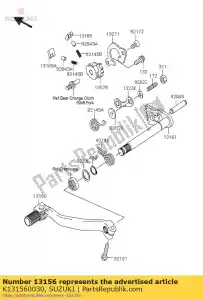 Suzuki K131560030 hefboom-verandering, pe - Onderkant