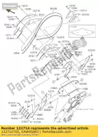 132710705, Kawasaki, placa, pára-brisa, rh, oute vn200 kawasaki vn vulcan 1700 2009 2010 2011 2012 2013 2014 2015 2016, Novo