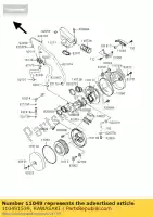 110491539, Kawasaki, staffa, filtro aria, rh vn1500-d kawasaki vn 1500 1996 1997 1998 1999, Nuovo