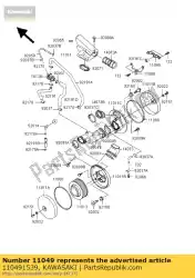 Here you can order the bracket,air filter,rh vn1500-d from Kawasaki, with part number 110491539: