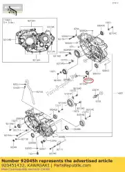 Tutaj możesz zamówić ? O? Ysko kulkowe, 6805jrz kx65-a3 od Kawasaki , z numerem części 920451432: