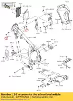 186AA0614, Kawasaki, boulon bouleversé-wp commun kawasaki  b5 united kingdom el gpz ke klf klr klx kmx vn zn zx zxr 100 125 200 250 300 305 400 500 550 600 650 750 1100 1300 1500 1985 1986 1987 1988 1989 1990 1991 1992 1993 1994 1995 2000 2001 2002 2003 2004 2005 2006 2017 2018, Nouveau