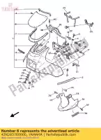 42N283760000, Yamaha, trimmen yamaha xj fzs xjf 600 900, Nieuw