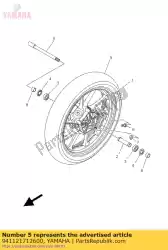 Aqui você pode pedir o pneu (120 / 70zr17m / c 58w d214f) em Yamaha , com o número da peça 941121712600: