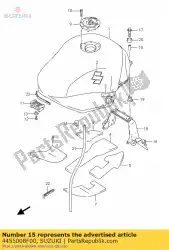 Here you can order the bracket,tank rr from Suzuki, with part number 4455008F00: